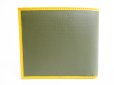 Photo2: HUNTING WORLD PVC Leather Khaki & Brown Bifold Wallet Purse #7405 (2)