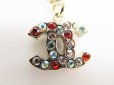 Photo12: CHANEL CC Logo Multicolor Rhinestone Gold Chain Necklace #7472