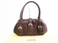 Photo1: LOEWE Brown Calf Leather Hand Bag Shopping Bag Purse #7506 (1)