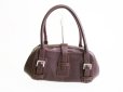 Photo2: LOEWE Brown Calf Leather Hand Bag Shopping Bag Purse #7506 (2)