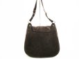 Photo2: DOLCE&GABBANA Brown Suede and Fur Crossbody Bag Purse #7512 (2)