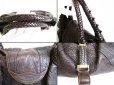 Photo7: FENDI Braided Handle Brown Leather Zucca Spy Bag Hand Bag Purse #7558