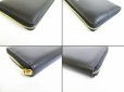 Photo7: DOLCE&GABBANA Black Leather Round Zip Long Wallet Purse #7564