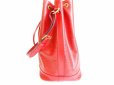 Photo4: LOUIS VUITTON Epi Red Leather Shoulder Bag Purse Noe #7597