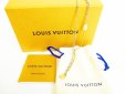 Photo9: LOUIS VUITTON Gold & Silver Stainless Steel Chain Necklace Logo Mania #7612