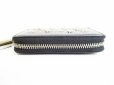 Photo6: Jimmy Choo Metal Stars Black Leather Round Zip Coin Purse #7620