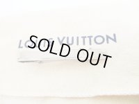 LOUIS VUITTON Silver Steel LV Motif Necktie Pin #7644