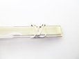 Photo10: LOUIS VUITTON Silver Steel LV Motif Necktie Pin #7644