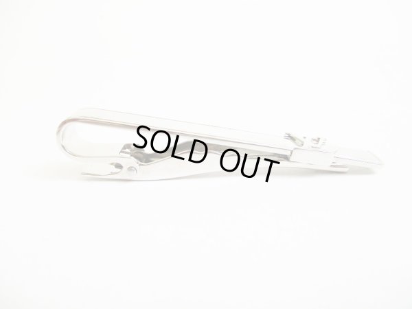 Photo2: LOUIS VUITTON Silver Steel LV Motif Necktie Pin #7644