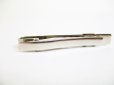 Photo6: LOUIS VUITTON Silver Steel LV Motif Necktie Pin #7644