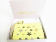 Photo10: Jimmy Choo Metal Stars Cream Yellow Leather Round Zip Coin Purse #7656