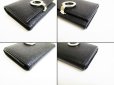 Photo7: BVLGARI Logo Clip Black Leather Business Card Case #7671