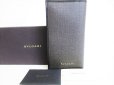 Photo1: BVLGARI Weekend Gray PVC Canvas Leather Bifold Long Wallet Purse #7687 (1)