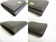 Photo7: DOLCE&GABBANA Dark Brown Leather Trifold Wallet Purse #7691