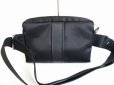 Photo2: HERMES Acapulco Black Canvas Leather Body Bag Waist Pack Purse #7692 (2)