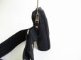 Photo3: HERMES Acapulco Black Canvas Leather Body Bag Waist Pack Purse #7692
