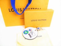 LOUIS VUITTON Monogram Logo Key Holder Bag Charm #7698