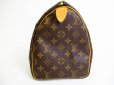 Photo3: LOUIS VUITTON Monogram Brown Leather Hand Bag Purse Speedy 30 #7716