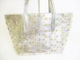 Photo2: Jimmy Choo Metal Stars Silver Leather Tote Bag Purse SOFIA S #7719 (2)