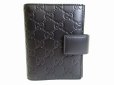 Photo1: GUCCI GUCCISSIMA GG Black Leather Document Holders Agenda #7721 (1)