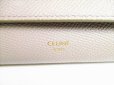 Photo10: CELINE Gray Leather Large Flap Wallet Bifold Long Wallet #7734