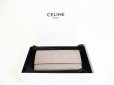 Photo12: CELINE Gray Leather Large Flap Wallet Bifold Long Wallet #7734