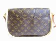 Photo2: LOUIS VUITTON Monogram Brown Leather Crossbody Bag Menil Montan PM #7750 (2)