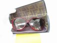 Photo1: FENDI Brown Lens Red Plastic Frame Zucca Sunglasses Eye Wear #7769 (1)