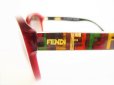 Photo10: FENDI Brown Lens Red Plastic Frame Zucca Sunglasses Eye Wear #7769