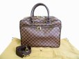Photo1: LOUIS VUITTON Damier Leather Business Bag Briefcae w/Strap Icare #7786 (1)