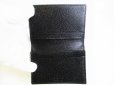 Photo8: BVLGARI Black Leather Business Card Case #7796