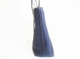 Photo3: HERMES Taurillon Clemence Blue nuit Gris asphalt Tote Bag Double Sens 28 #7859