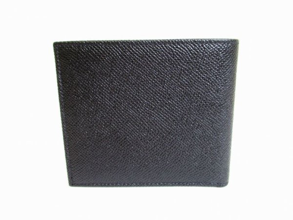 Photo2: DOLCE&GABBANA Black Leather Bifold Bill Wallet Purse #7863