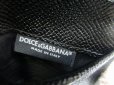 Photo9: DOLCE&GABBANA Black Leather Bifold Bill Wallet Purse #7863