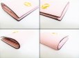 Photo7: FENDI F IS FENDI Pink Leather Bifold Long Wallet Compact Wallet #7884