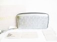 Photo1: Jimmy Choo Embossed Stars Metallic Leather Round Zip Wallet #7913 (1)