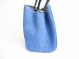 Photo3: GUCCI Limited Japan GG Marmont Blue Denim Hand Bag w/Strap #7914