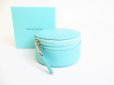 Photo1: Tiffany & Co. Blue Leather Jewelry case Accessories Case #7921 (1)