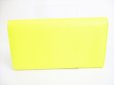 Photo2: BVLGARI Yellow Leather Logo Clip Bifold Long Wallet #7971 (2)