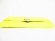 Photo5: BVLGARI Yellow Leather Logo Clip Bifold Long Wallet #7971