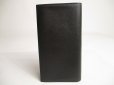 Photo2: HERMES Black Veau Swift Leather Bifold Long Bill Wallet MC2 Fleming #7973 (2)