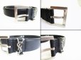 Photo8: Saint Laurent Paris YSL Yves Saint Laurent Leather Belt Size 89-99cm #7974