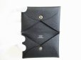 Photo8: HERMES Black Veau Epson Leather Card Case Card Holder Calvi #7976