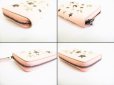 Photo7: Jimmy Choo Metal Stars Pink Leather Round Zip Coin Purse #7979