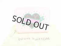 LOUIS VUITTON Epi Monogram LV Stories Rose Ballerine Leather Zippey Coin Purse #7996