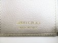 Photo10: Jimmy Choo Metal Stars Gray Leather Trifold Wallet Compact Wallet #8028