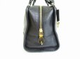 Photo3: LOEWE Black Leather Single Gold Zip Hand Bag Purse Amazona 28 #8032