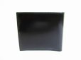 Photo2: BVLGARI Black Leather Bifold Men Wallet Compact Wallet #8037 (2)