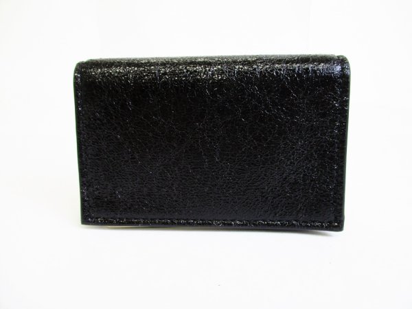 Photo2: JIMMY CHOO Leather Credit Card Holder Business Card Holder #8046