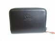 Photo2: Christian Louboutin Panettone Black Leather Round Zip Coin Purse #8048 (2)